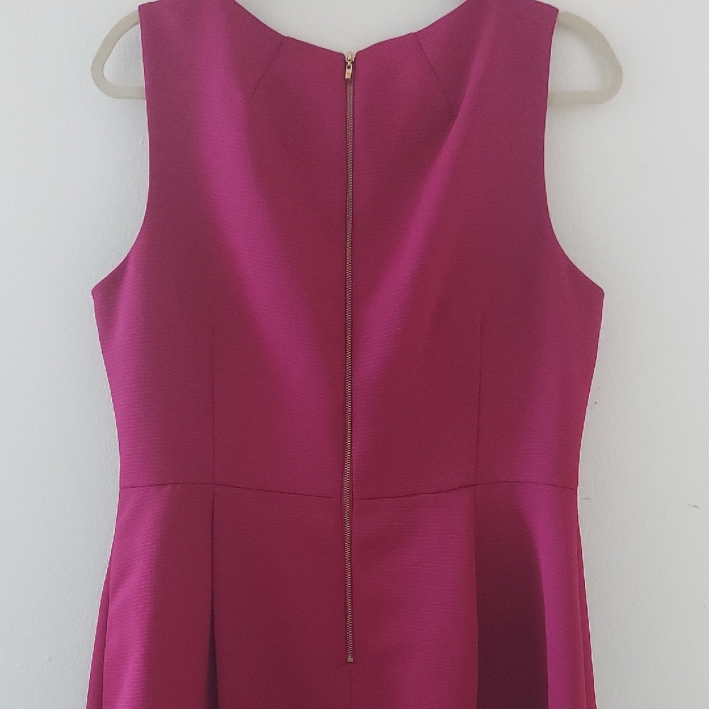 Tahari Fuchsia Sleeveless Dress - Picture 3 of 8